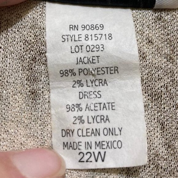 Vintage K Woman Women's Abstract Animal Print Beaded Fringe Cardigan Size 22W - Picture 6 of 6